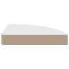 Floating Corner Shelves 2 pcs White 9.8"x9.8"x1.5" MDF - White