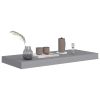 Floating Wall Shelf Gray 23.6"x9.3"x1.5" MDF - Grey