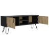Tv Stand B Magness, Living Room, Black / Macadamia - Black / Macadamia