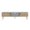 Tv Stand A Magness, Living Room, White / Macadamia - White / Macadamia