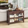 3-tier Console Table with 2 Drawers for Living Room Entryway - as show