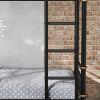 Quad Bunk Bed for 4 Kids, Heavy Duty Metal Twin Bunk Bed Frame, Detachable Triple Bunk Bed, Can Be Divided Into 3 Twin Beds, Black