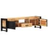 TV Stand 55.1"x11.8"x15.7" Rough Mango Wood - Brown