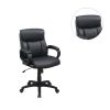 Standard Back Upholstered Office Chair, Black - as Pic