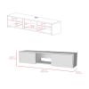 Tv Stand Watson, Living Room, White - White