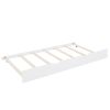 Wooden Twin Size House Bed with Trundle,Kids Bed with Shelf, White - as pic