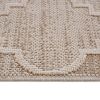 LOOM & LUXE Collection 5X7 Cream /Trellis Indoor/Outdoor Area Rug - as Pic