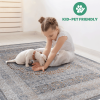 LOOM & LUXE Collection 2X3 Blue/Ivory /Medallion Non-Shedding Living Room Bedroom Dining Home Office Stylish and Stain Resistant Area Rug - as Pic