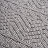 LOOM & LUXE Collection 2X8 White /Geometric Indoor/Outdoor Area Rug - as Pic