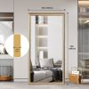 32"*71"Full body floor mirror - elegant frame design, durable structure - essential for bedrooms, clothing stores, salons - as Pic