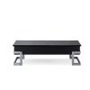 Calmam Black High Gloss & Chrome Finish Coffee Table w/ Lift Top - as Pic