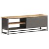 TV Stand 47.2"x11.8"x15.7" Solid Wood Acacia - Brown