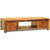 TV Stand with 2 Doors Reclaimed Wood Vintage - Brown