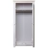 Wardrobe White 31.5"x19.7"x67.5" Solid Pine Panama Range - White