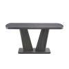 Modern Dining Table, Dining Room Table with 63" Rectangle Top and V-Shape MDF Base, Kitchen Dining Table for Kitchen Living Dining Room - as Pic