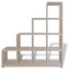 Staircase Bookcase/Display Shelf 55.9" Oak - Brown
