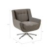 Swivel Lounge Chair with Star Based Swivel