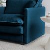 2 - Piece Living Room Set , 2 Pieces Upholstered Loveseat and Couch for Home Office Lounge, Sofa Set of 2, 2-Piece (2+2 Seat) Blue Chenille - as Pic
