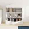 Multi-Functional 7 Shelf Bookcase, Storage Display, Rack, Organizer, White,14.37" D x 31.50" W x39.37" H - as Pic