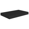 Floating Wall Shelves 4 pcs Black 15.7"x9.1"x1.5" MDF - Black