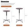 Movable Adjustable Bar Table Pub Table 360 Swivel Counter Bar Height Aluminum Star Base