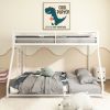 Same as B083P160614 Adam Sturdy Twin over Full Bunk Bed Metal White for Kids and Adult, Low Profile and Easy Climbing with Stable Ladder - as Pic