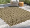 Earth GC_NTL1008 Jute/Black 7 ft. 10 in. x 10 ft. 3 in. Indoor/Outdoor Area Rug - as Pic
