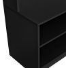 Hall Tree with Shoe Bench, Coat Rack ,Shoe Storage ,Storage Shelves and Pegboard, for Hallways, Halls and Bedrooms - Black