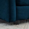 2 - Piece Living Room Set , 2 Pieces Upholstered Loveseat and Couch for Home Office Lounge, Sofa Set of 2, 2-Piece (2+2 Seat) Blue Chenille - as Pic