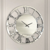 Mirrored Roman numerals decorative round wall clock
