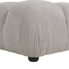 Marcel 36" Bubble Modular Modern Cocktail Ottoman, Pebble Gray Corduroy - as Pic