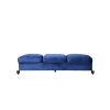 Classic 3-Seater Velvet Sofa in Navy Blue, Offering Timeless Elegance and Luxurious Comfort for Your Living Space