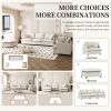 [New+Video] 3 Piece Living Room Sofa Set,Modular L Shaped Chenille Sectional Couch, 2 Colors - as Pic