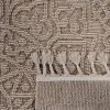 LOOM & LUXE Collection 5X7 Beige /Medallion Indoor/Outdoor Area Rug - as Pic