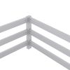 Twin Size Floor Bed, Montessori Floor Bed with Fence, Kids Montessori Bed Twin Size, Wood Montessori Floor Bed for Kids, Girls, Boys (GRAY) - as Pic