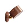 Walnut Magnetic Rechargeable Portable Motion Senseor Wall Lamp Dimmable Wall Scone Bedside Lamp - WOOD