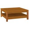 4 Piece Patio Lounge Set with Cushion Solid Acacia Wood - Grey
