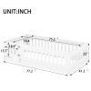 Twin Size Floor Bed with Heightened Safety Guardrails and Door, Solid Wood Bedframe with Rails, No Slats Included, White - as Pic