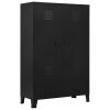 Wardrobe Industrial Black 35.4"x15.7"x55.1" Steel - Black