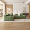 L-Shape Sectional Couch with Chaise,Modern Modular Sofa with Deep Seat, Upholstered Couches for Living Room Bedroom,No Assembly Required - as Pic