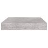 Floating Wall Shelves 4 pcs Concrete Gray 9.1"x9.3"x1.5" MDF - Grey