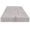 Floating Wall Shelves 4 pcs Concrete Gray 31.5"x9.3"x1.5" MDF - Grey