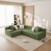L-Shape Sectional Couch with Chaise,Modern Modular Sofa with Deep Seat, Upholstered Couches for Living Room Bedroom,No Assembly Required - as Pic