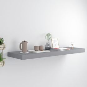 Floating Wall Shelf Gray 31.5"x9.3"x1.5" MDF - Grey