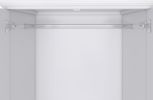 Armoire Wardrobe Closet Wooden with 3 Doors, Hanging Rods, 2 Drawers, Storage Cabinet, White 47.24" W x 20.59" D x 70.87 "H