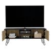 Tv Stand B Magness, Living Room, Black / Macadamia - Black / Macadamia