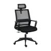 Techni Mobili Ergonomic Office Chair with Lumbar Support and Adjustable Headrest - as Pic