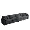 Corduroy Sofa , Modern Upholstered 4 Seater Corduroy Fabric Sofa , Office Living Room Apartment Comfortable Sofa