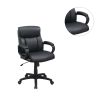 Standard Back Upholstered Office Chair, Black - as Pic