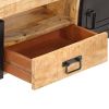 TV Stand 55.1"x11.8"x15.7" Rough Mango Wood - Brown
